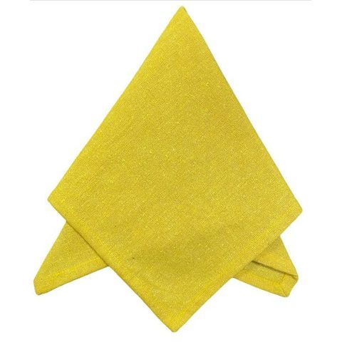 Guardanapo de Tecido Rafaela Amarelo- Algodão, 40x40cm