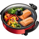 Ver imagem 1 de Panela Grill Eletrica Mondial Antiaderente 1200W Ellegance Red 220V