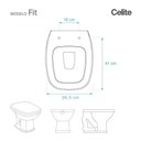 Ver imagem 4 de Tampa de Vaso Poliéster Decorada Borboleta Fit Transparente para Louça Celite