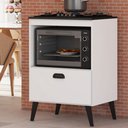 Ver imagem 3 de Armário de Cozinha para Cooktop Jade 60 Cm 1 Porta Basculante Branco - Panorama Móveis