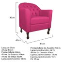 Ver imagem 4 de Kit Diva Recamier Diana 185cm Lado Esquerdo e 02 Poltronas Julia Suede - Doce Sonho Móveis RECAMIER