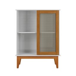 Armário Aparador Denver 1 Porta com Pé de Madeira Moveis House - 3