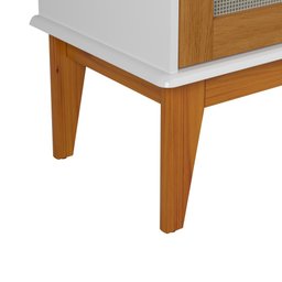 Armário Aparador Denver 1 Porta com Pé de Madeira Moveis House - 2