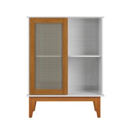 Armário Aparador Denver 1 Porta com Pé de Madeira Moveis House - 4