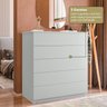 Cômoda para Quarto com 5 Gavetas 86,8cm X 91,5cm Compacta - 7