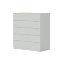 Ver imagem 2 de Cômoda para Quarto com 5 Gavetas Compacta 86,8CMX45CMX91,5cm Cinza