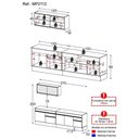 Ver imagem 4 de Armário De Cozinha Compacta Mp2112.898 Preto/branco