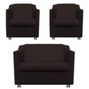 Ver imagem 1 de Kit Namoradeira + 02 Polt. Bia P/ Recepção Clinicas Consultorios Sala de Estar Hospitais - Jm interi