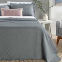 Ver imagem 2 de Kit Cobre Leito Colcha Clean Casal Dupla Face - Cinza