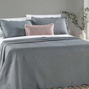Ver imagem 3 de Kit Cobre Leito Colcha Clean Casal Dupla Face - Cinza