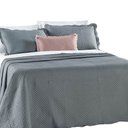 Ver imagem 1 de Kit Cobre Leito Colcha Clean Casal Dupla Face - Cinza