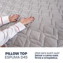 Ver imagem 4 de Pillow Top Queen Espuma D45 Firme 158x198x5cm - Bf Colchões