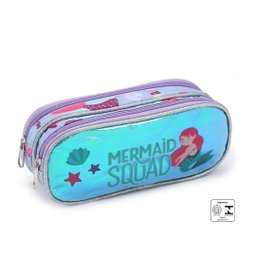 Kit Mochila Rodinhas Infantil Mermaid Sereia Lançamento Seanite Ser41448 - 4 Kit Mochila Rodinhas Infantil Mermaid Sereia Lançamento Seanite Ser41448 - 4