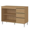 Ver imagem 3 de Balcão 3 Portas 2 Gavetas Nevasca Atacama/off White