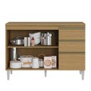 Ver imagem 2 de Balcão 3 Portas 2 Gavetas Nevasca Atacama/off White