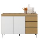 Ver imagem 1 de Balcão 3 Portas 2 Gavetas Nevasca Atacama/off White