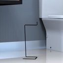 Ver imagem 5 de Porta Papel Higiênico Suporte Papel de Chão Preto Fosco Yiwu