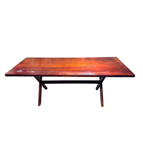 Mesa Rustica para Varanda em Madeira Maciça 2 Metros Yescasa