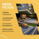 Ver imagem 2 de Perfil Led Embutir 28x11mm Ip65 2m Solo Garagem Externo Iluminação Durável para Pisos e Fachadas