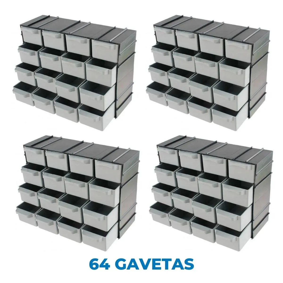Ver imagem 4 de Kit Organizador 64 Gavetas para Ferramentas Arqplast