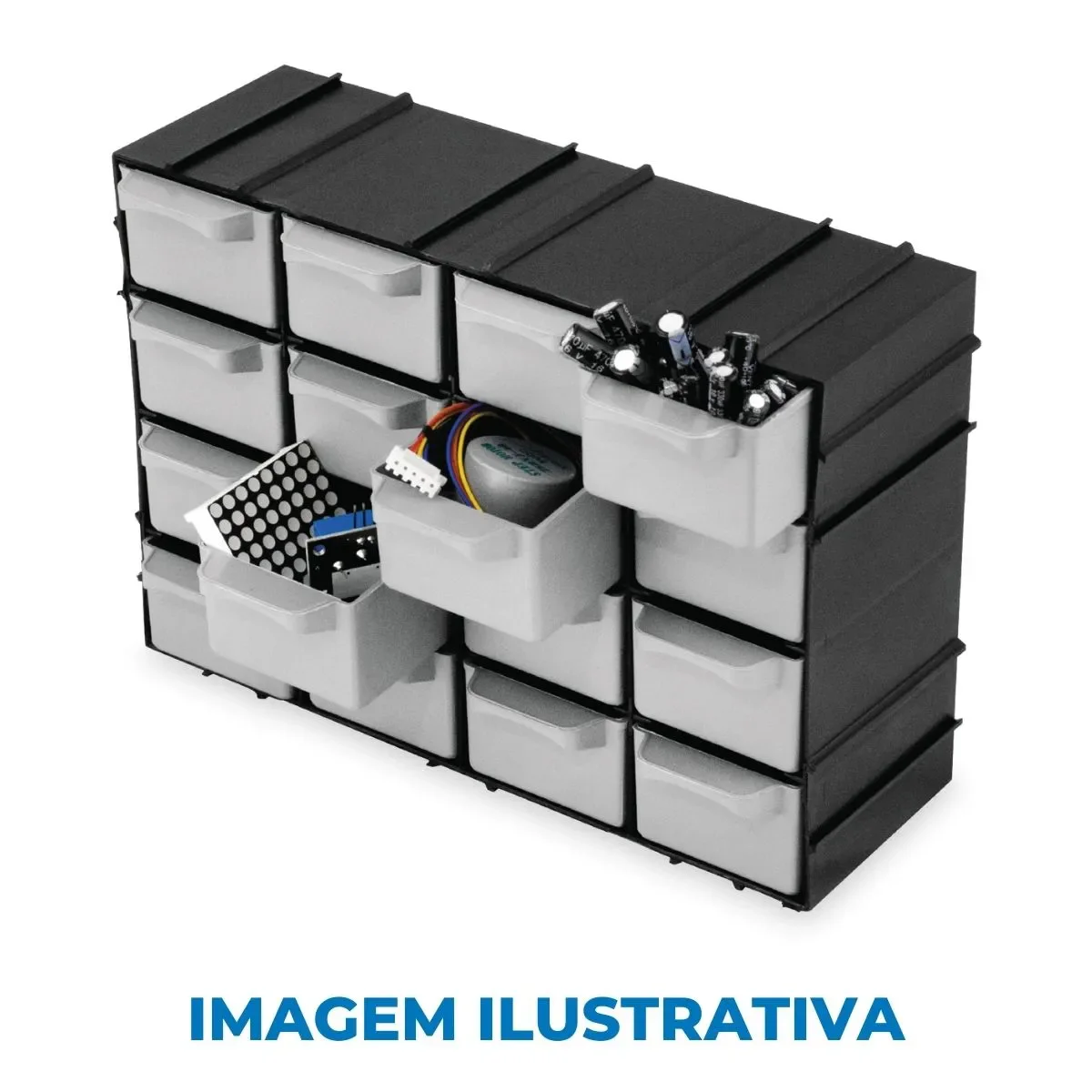 Kit Organizador 64 Gavetas para Ferramentas Arqplast - 2