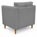 Ver imagem 3 de Kit 2 Poltronas Decorativa Luxo para Sala Consultório Escritório Recepção Aviv Linho Premium