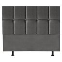 Ver imagem 1 de Cabeceira Cama Box Queem Estofada Poliana 160 Cm Suede:cinza Escuro
