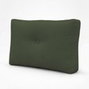 Ver mais imagens de Almofada Decorativa Aviv Verde Cheia com Zíper 35x56 Linho para Sofá Cama Poltrona Fibra Siliconada