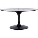 Ver imagem 1 de Base de Mesa Jantar Saarinen Oval Cor Preta para Tampo até 220cmx120cm - 51520