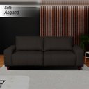 Ver imagem 2 de Sofá Decorativo Sala de Estar Asgand 2 Lugares 160cm Couro Capuccino - Mozzelar