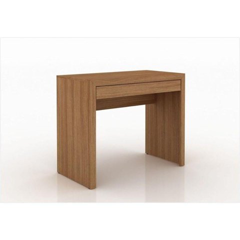Mesa Para Home Office Com Gaveta Me4107 Amendoa Tecno Mobili