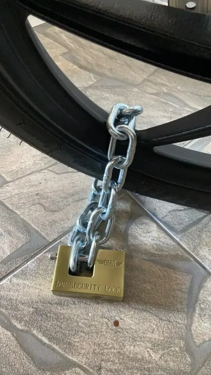 Ver imagem 3 de Cadeado para Corrente moto de Alta Segurança 90mm gmd