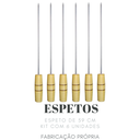 Ver imagem 5 de Espetos para churrasco 59 cm com Cabo de Madeira 06 unidades