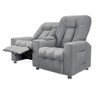 Poltrona Reclinável 2 Lugares Para Sala De Cinema Cinza - 1
