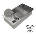 Ver imagem 1 de Cuba 70x40 Cozinha Escorredor De Louça Luxo Technox