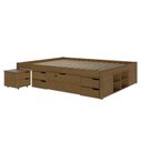 Ver imagem 6 de Cama Queen Multifuncional Madeira Maciça 6 Gavetas Charme Inter Frejó