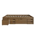 Ver imagem 3 de Cama Queen Multifuncional Madeira Maciça 6 Gavetas Charme Inter Frejó
