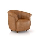 Ver imagem 4 de Poltrona Decorativa Latvia 86cm Pés de Madeira Pu Caramelo Manchado G45 - Gran Belo