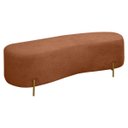 Ver imagem 1 de Puff Decorativo Banqueta Orgânico Feijão Curvo Maitê 138cm Bouclê:terracota