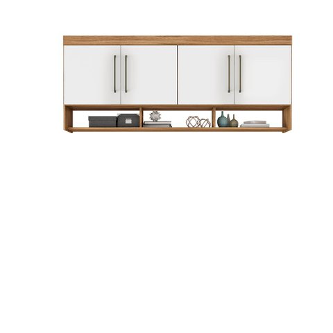 Ponte de Casal Armário Aéreo Módulo Amendola/ Branco para Quarto