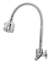 Ver imagem 4 de Torneira Cozinha Parede Gourmet Ducha Cromado C-72:Prateado