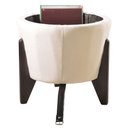 Ver imagem 7 de Kit 2 Puff Apoio Pés Multifuncional Mesa Baú Black Edition:chumbo