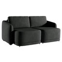 Ver imagem 6 de Sofá Cama Modulado Retrátil e Reclinável Decorativo Varsóvia 236cm Veludo Cinza Chumbo G33 - Gran Be