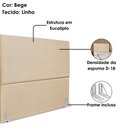 Ver imagem 4 de Cabeceira Queen 160 Cm com Frame Luna Linho Bege Artte