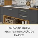 Ver mais imagens de Cozinha 3 Peças Torre Quente 100 Mdf Nesher Freijó