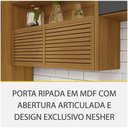 Ver imagem 7 de Cozinha 3 Peças Torre Quente 100 Mdf Nesher Freijó