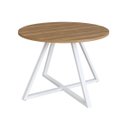 Ver imagem 2 de Mesa Jantar Redonda 4 Lugares 110cm Home Office Sevilha/branco 25933