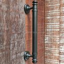 Ver imagem 2 de Puxador Duplo Porta Pivotante Correr Rústico Davinci 300mm Preto Fosco