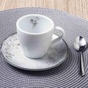 Ver imagem 4 de Jogo 6 Xícaras de Chá com Pires 200ml Porcelana Decorada Tramontina Floralis Mesa Posta