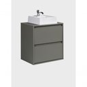 Ver imagem 2 de Gabinete para Banheiro Dubai 1 Porta 1 Gaveta MDF 60cm Verde On Móveis